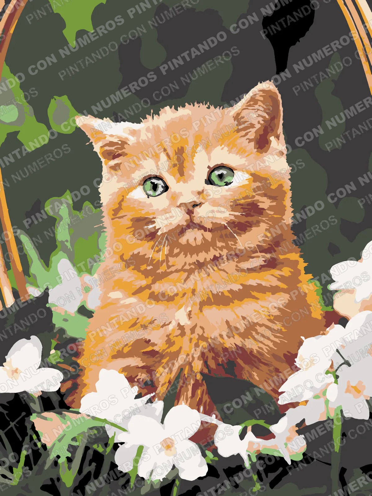 264 · GATITO ENTRE FLORES