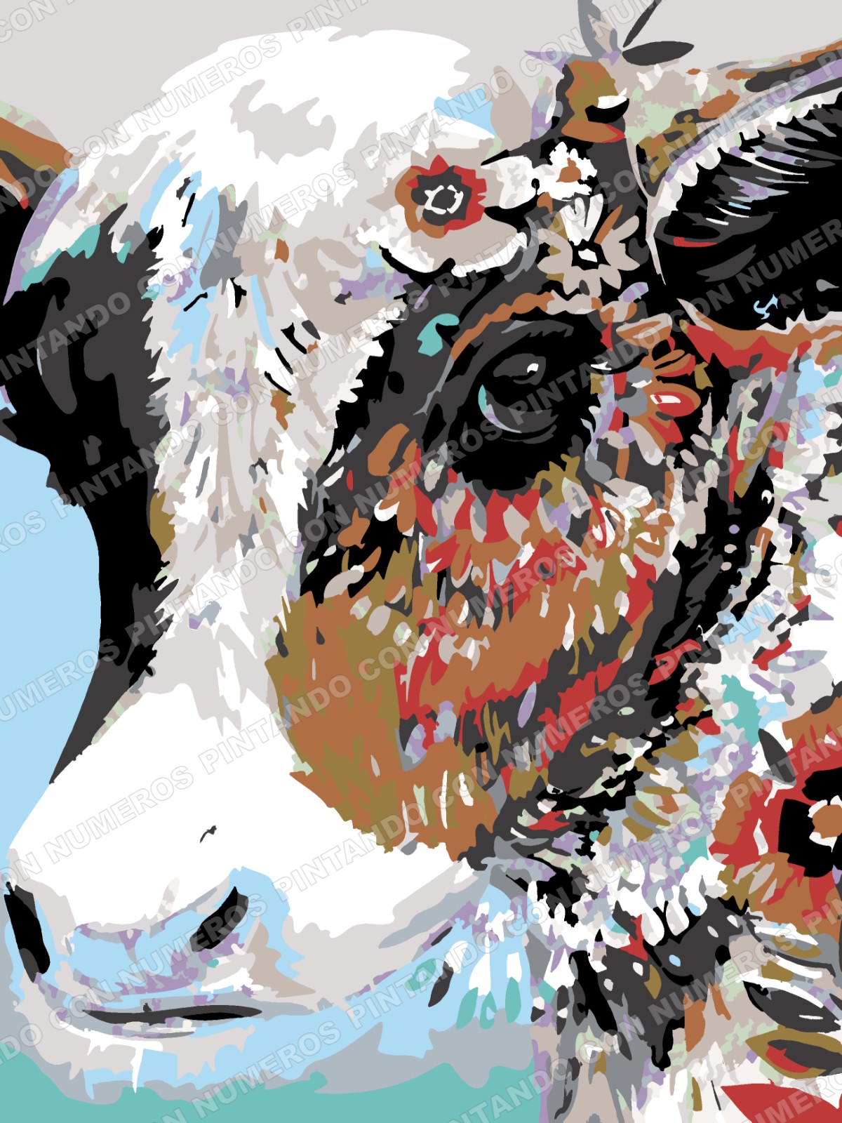 268 · VACA CON FLORES