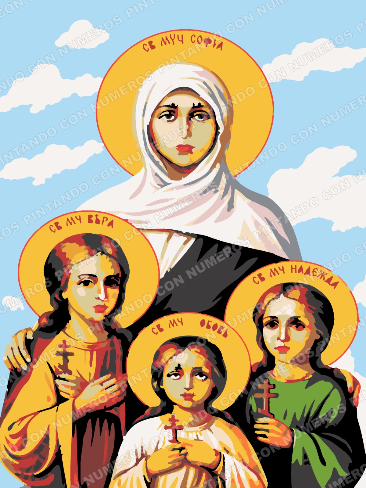 354 · SANTA Y TRES NIÑAS