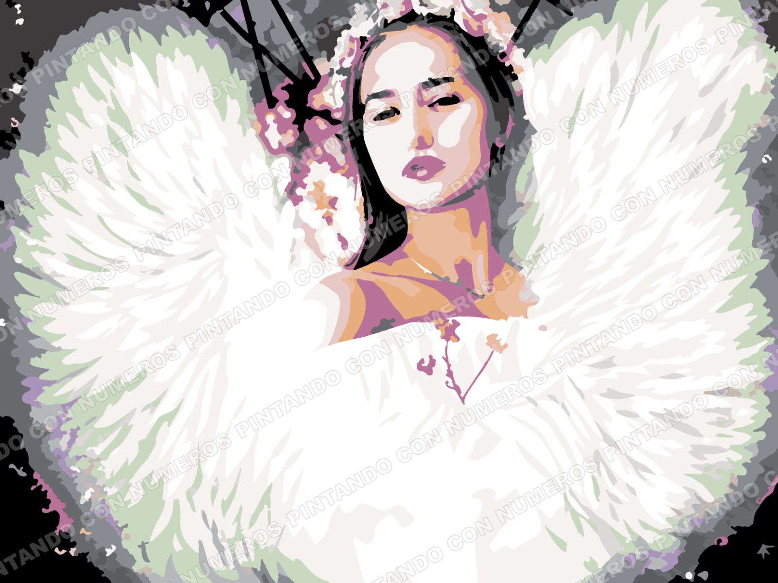 387 · MUJER CON ALAS BLANCAS
