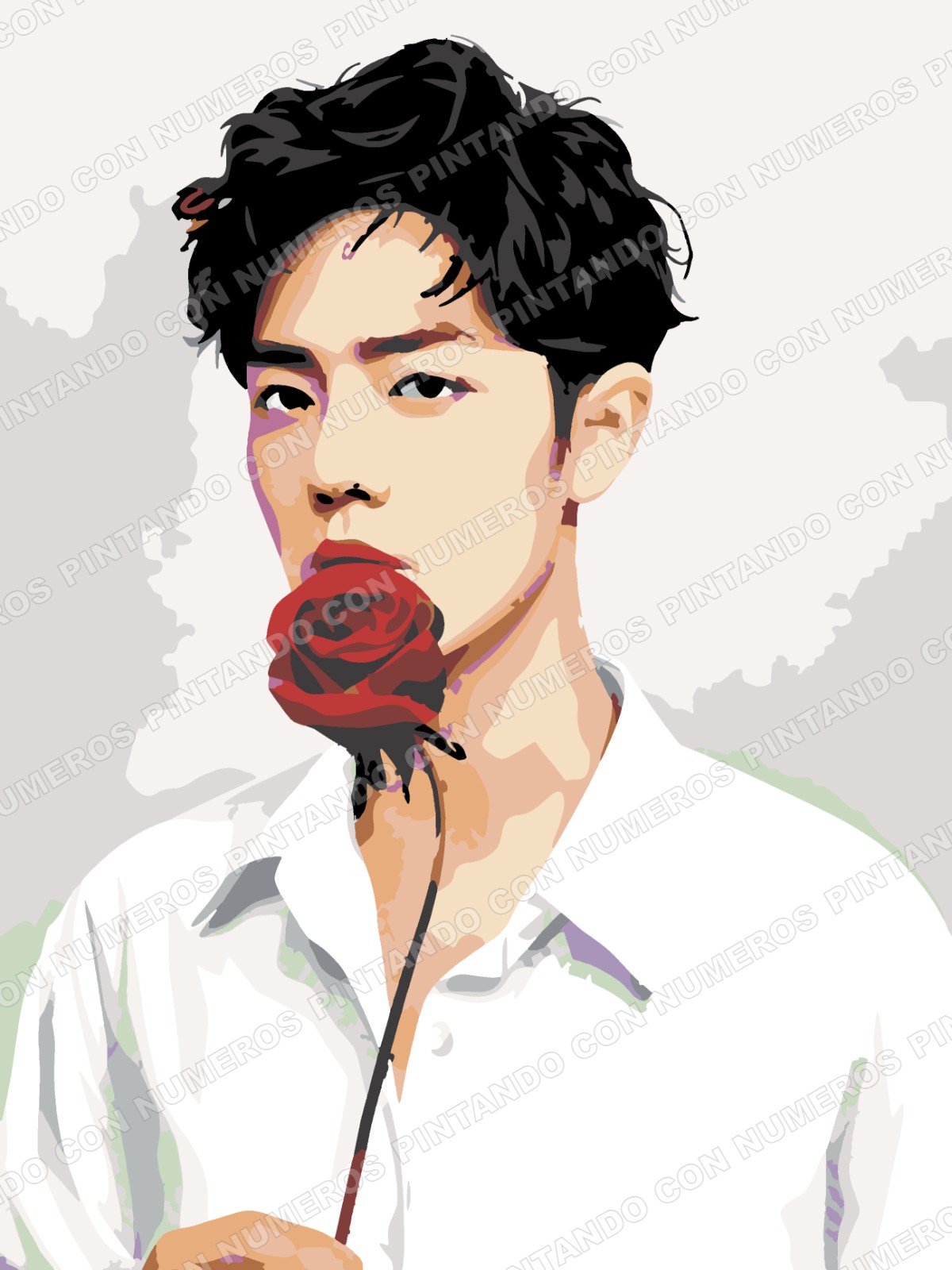 396 · JOVEN CON ROSA ROJA